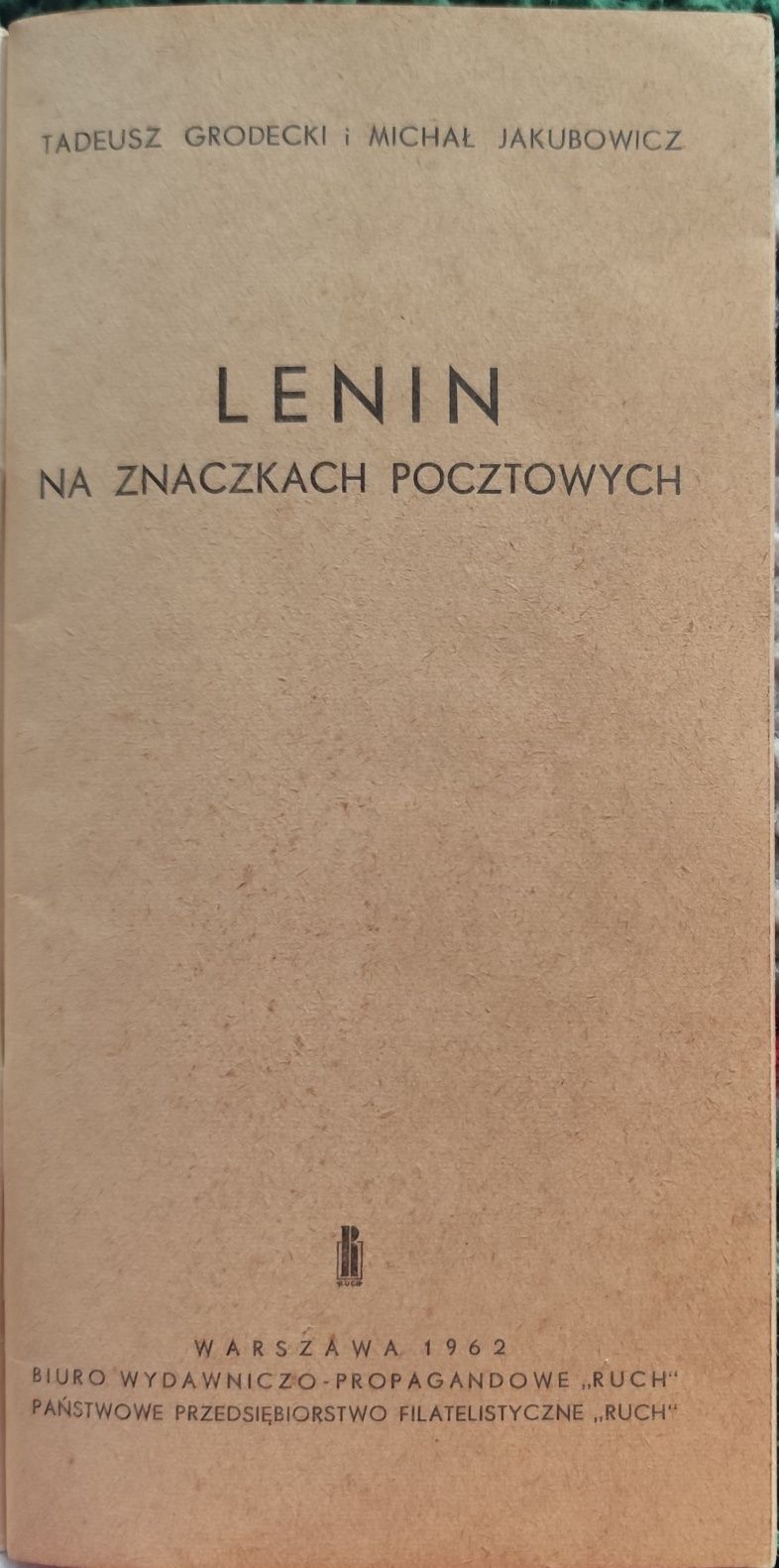PRL Książka Lenin na znaczkach pocztowych