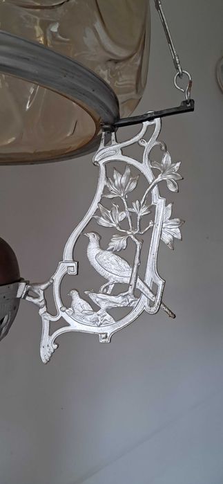Stara wisząca lampa naftowa - ok. 80 cm
