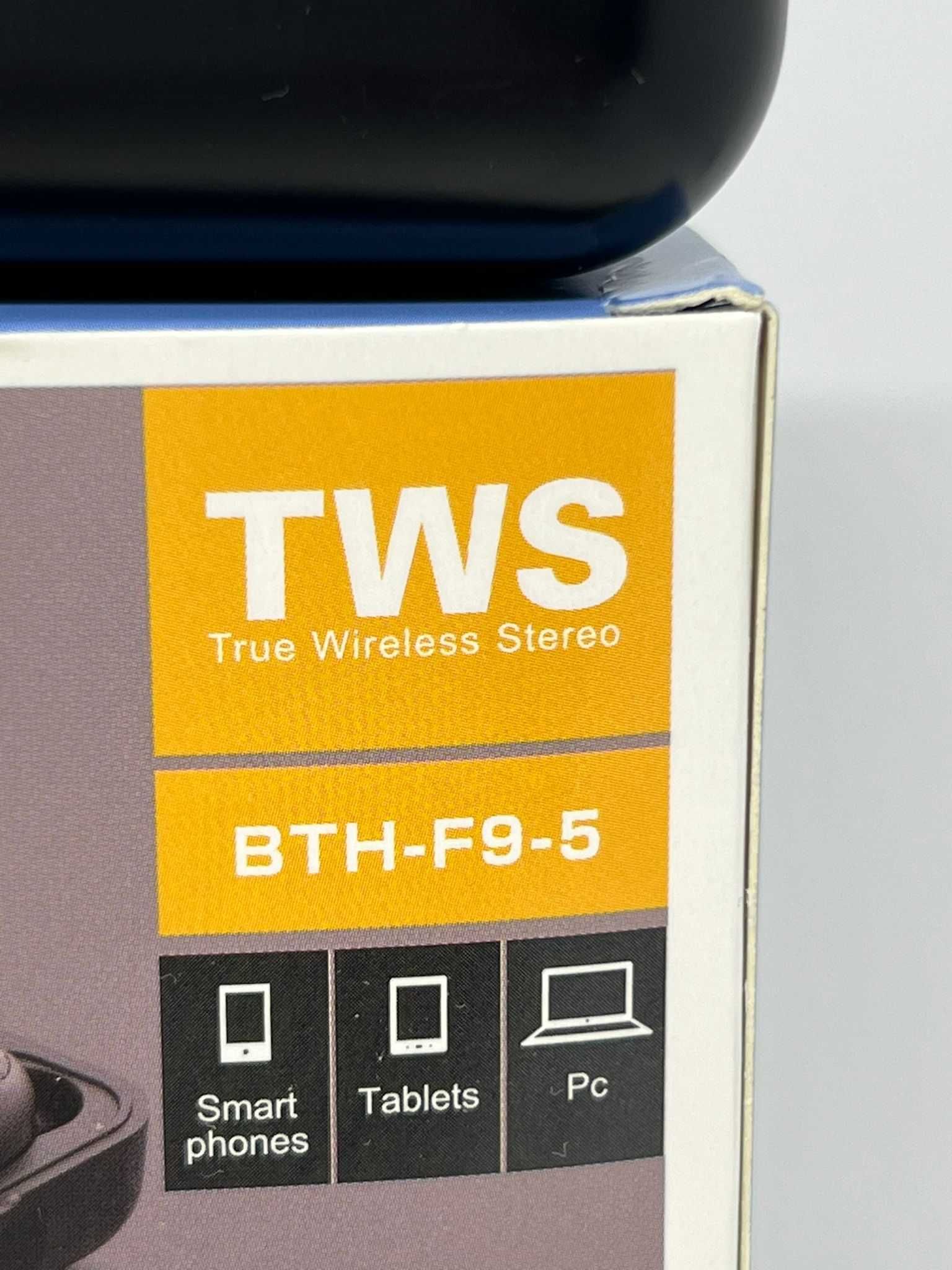 Słuchawki bezprzewodowe douszne TWS BTH-F9-5 - czarne