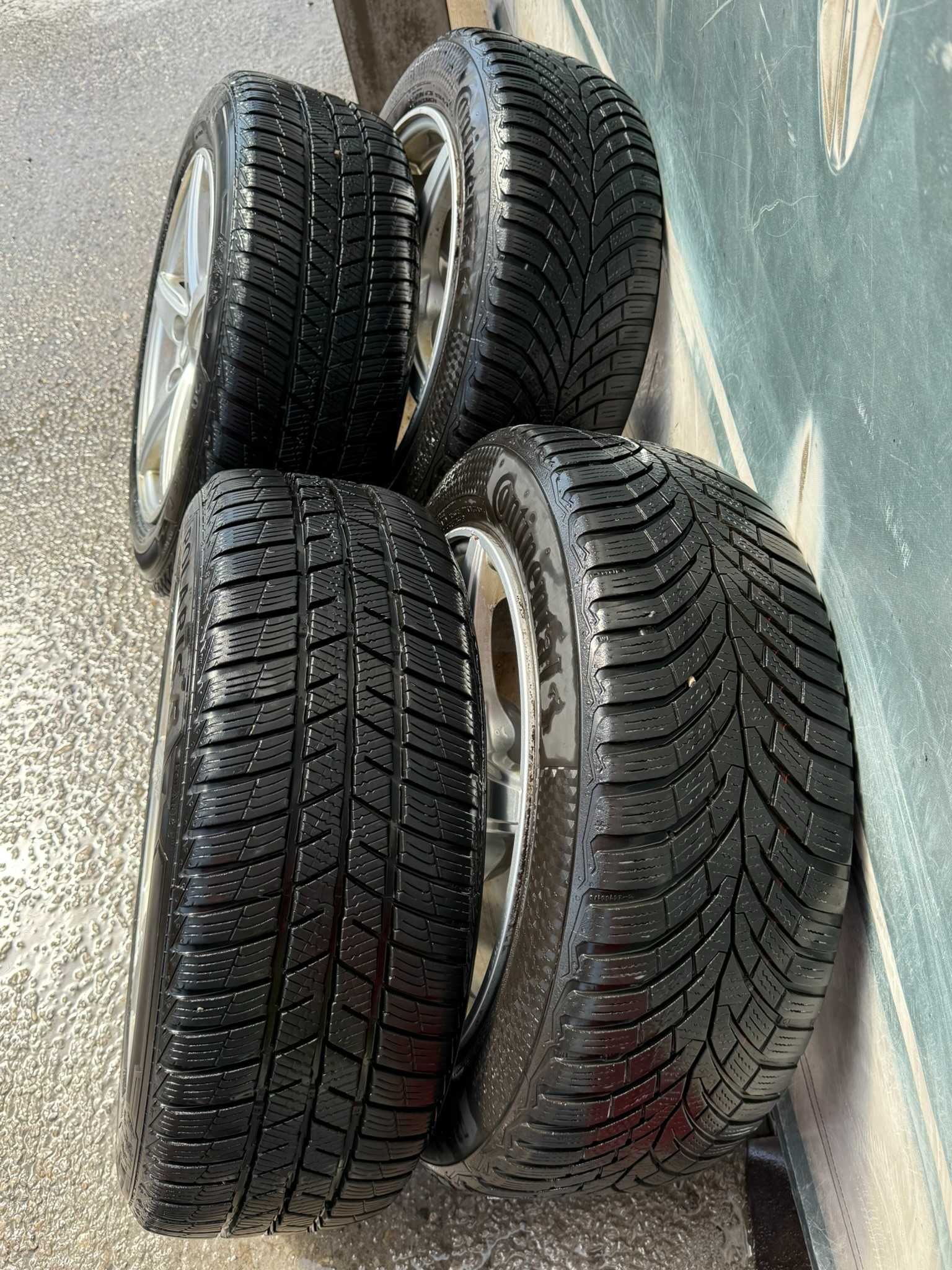 Audi A4 B8, A5 Alufelgi 16 cali 5x112 66.6 opony zimowe 205/55/16