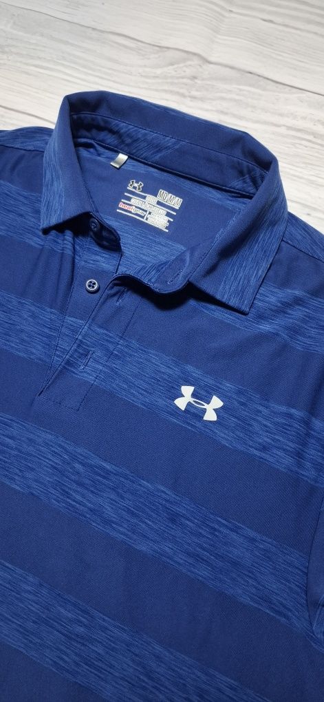 Koszulka polo męska Under Armour Heat Gear, loose, polówka, logo sport