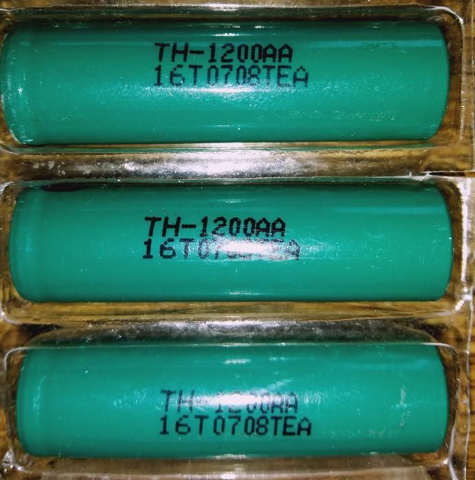 Аккумуляторы Sanyo TH-1200 AA, Ni-Mg (Nickel Metal Gydryde Battery)