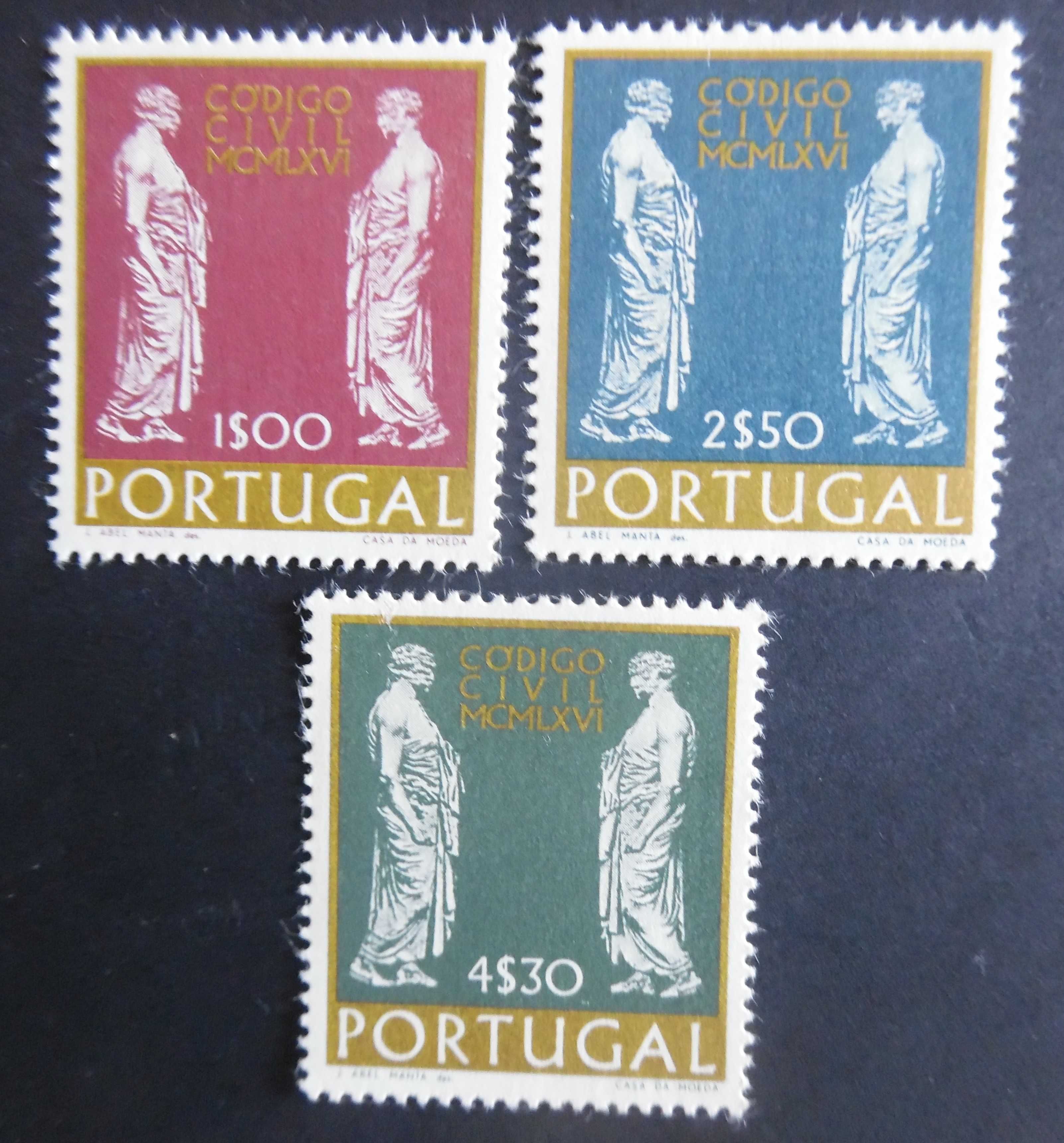 Selos Portugal 1967-Código Civil Completo Novos Soberbos