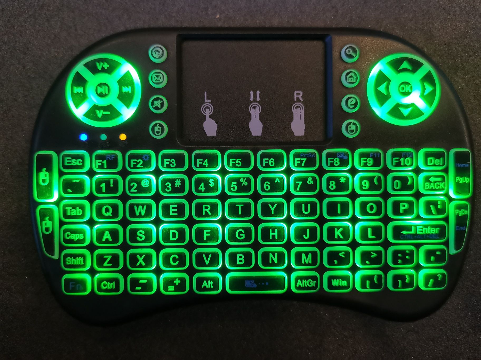 Comandos USB Retroiluminado