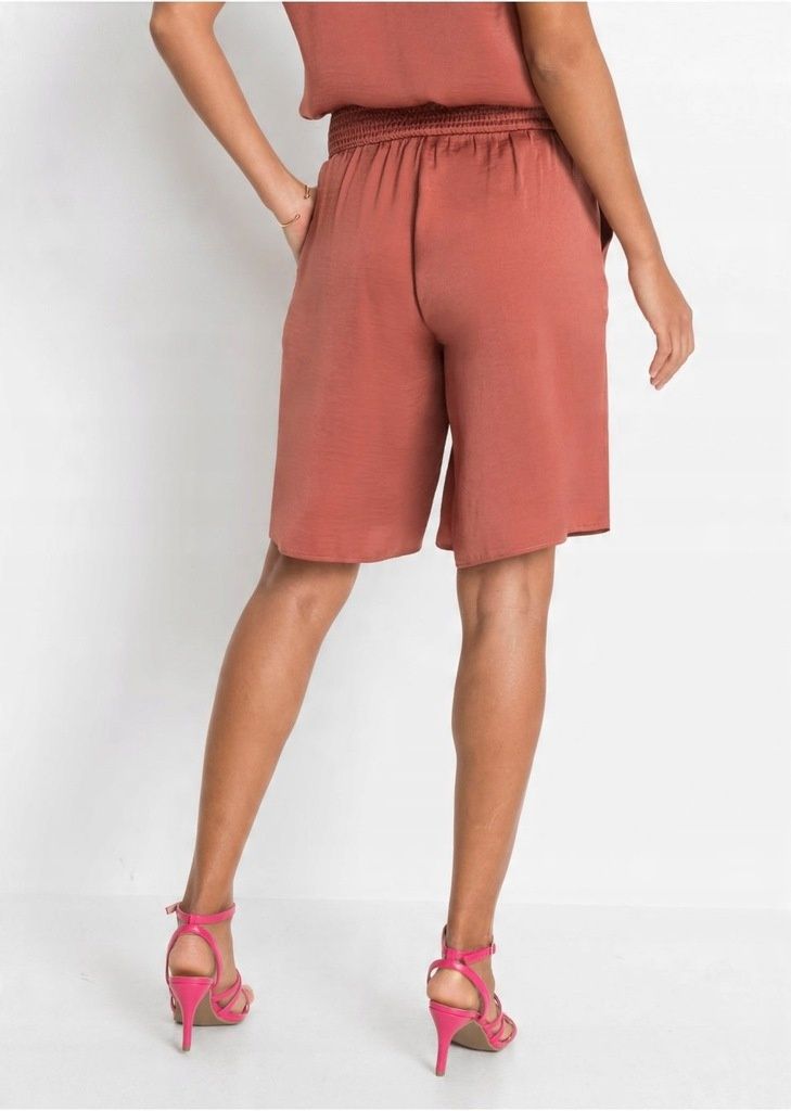 B.P.C bermudy damskie eleganckie ceglane 36.