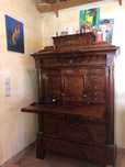 Sekretera Biedermeier - mahoń