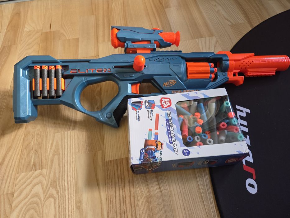 Nerf Eaglepoint Elite 2.0 pistolet na strzałki + gratis
