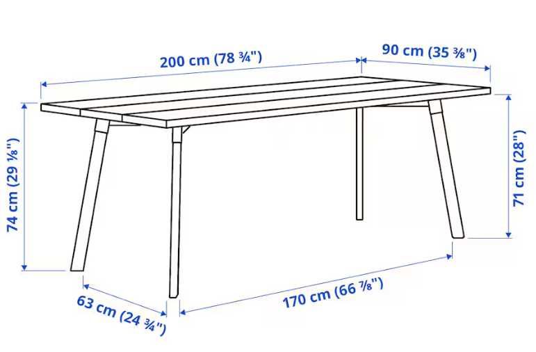 Mesa YPPERLIG 200x90
