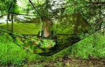 XXL Zestaw 2w1 Hamak Turystyczny Moskitiera Survival 2os +GRATIS Torba