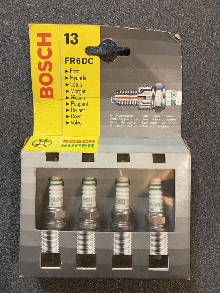 Conjunto Velas bosch FR6DC para carros antigos (modelos nas fotos)