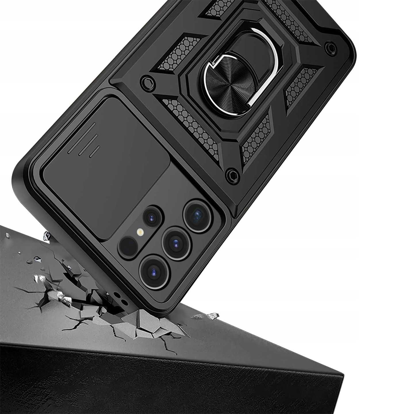 Etui Pancerne do Samsung Galaxy S24 Ultra + Szkło Hartowane