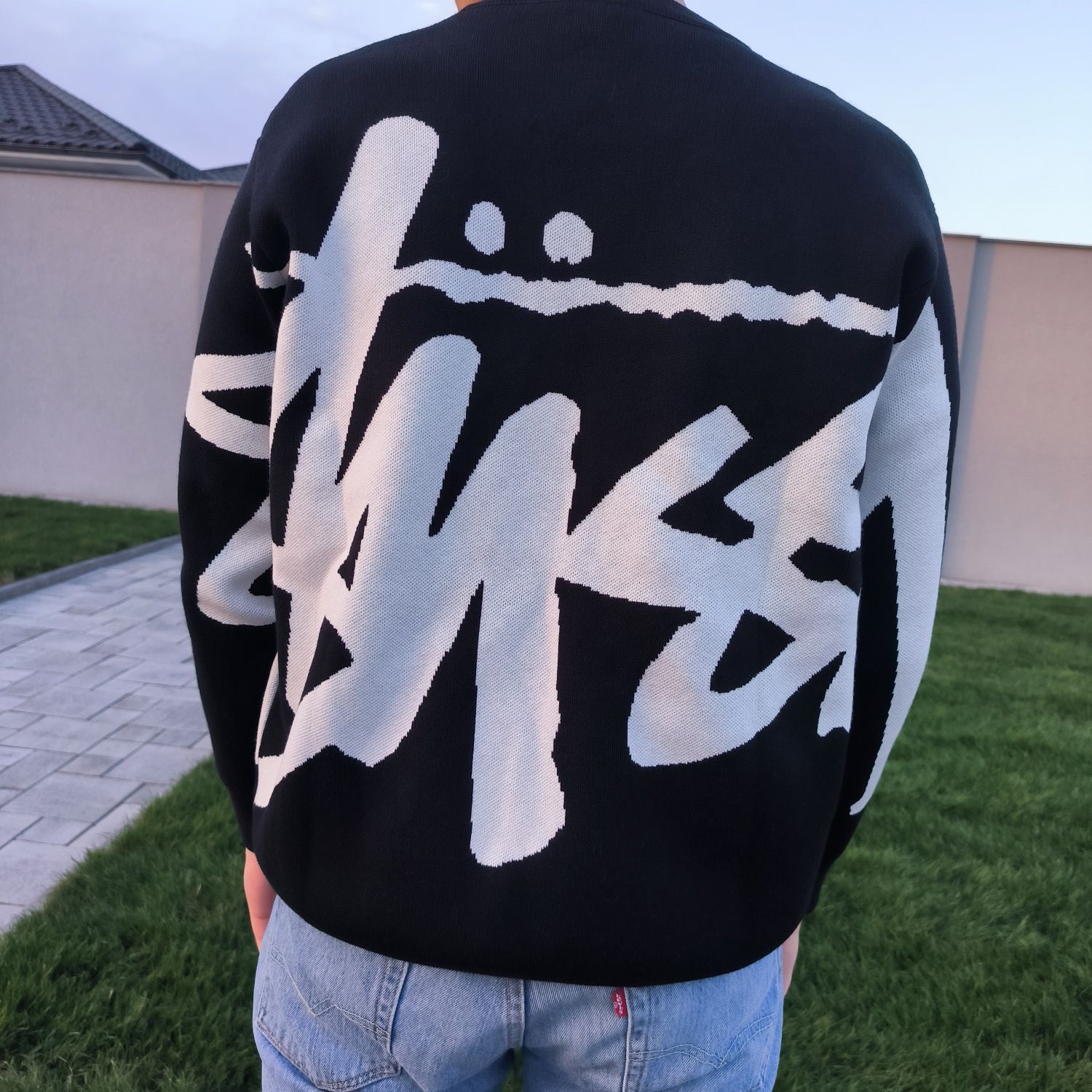 Свитер Stussy stock, черный