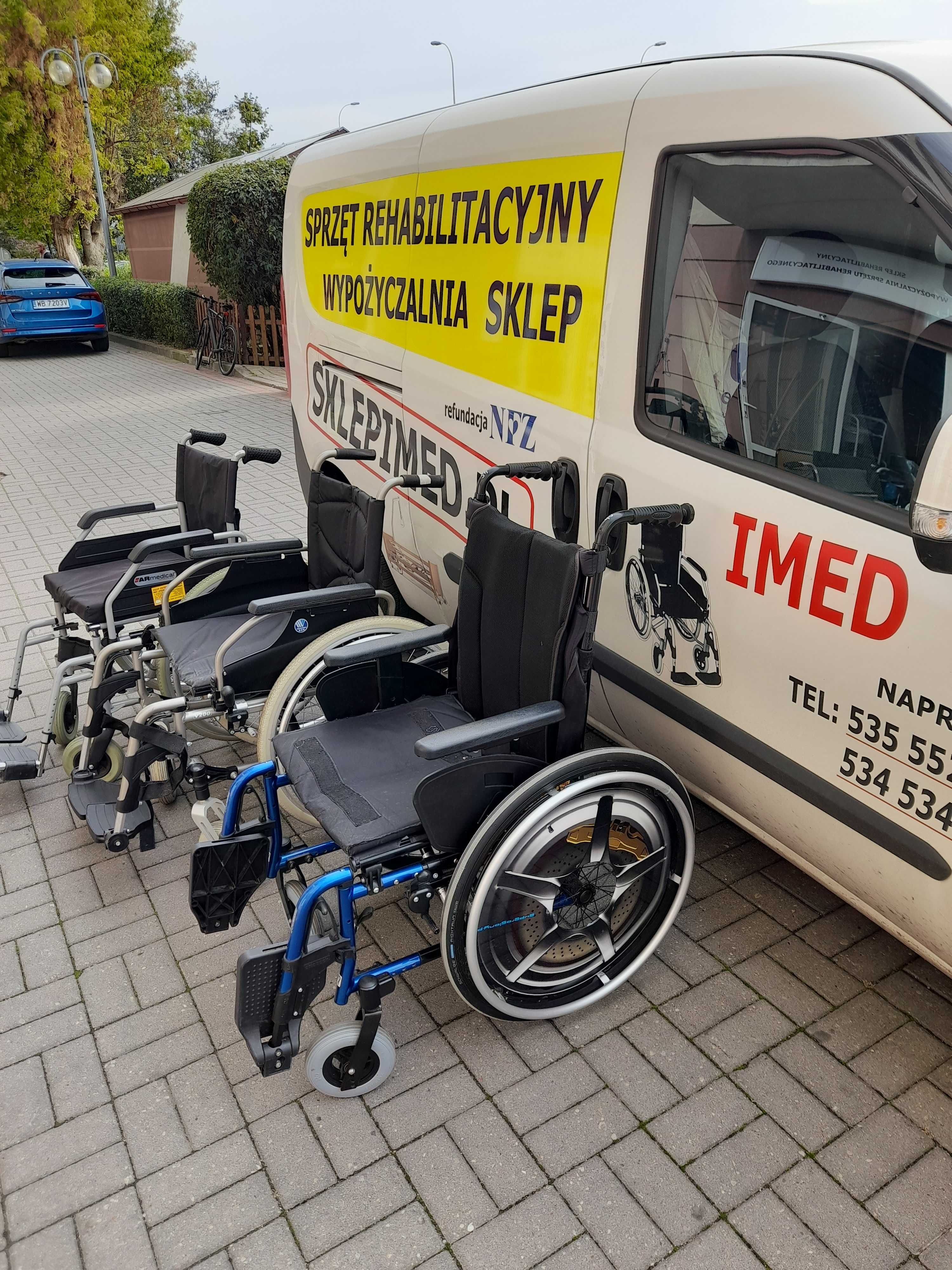 Wózek Inwalidzki Rehabilitacyjny Medyczny WYNAJEM Warszawa od 80 zł/mc