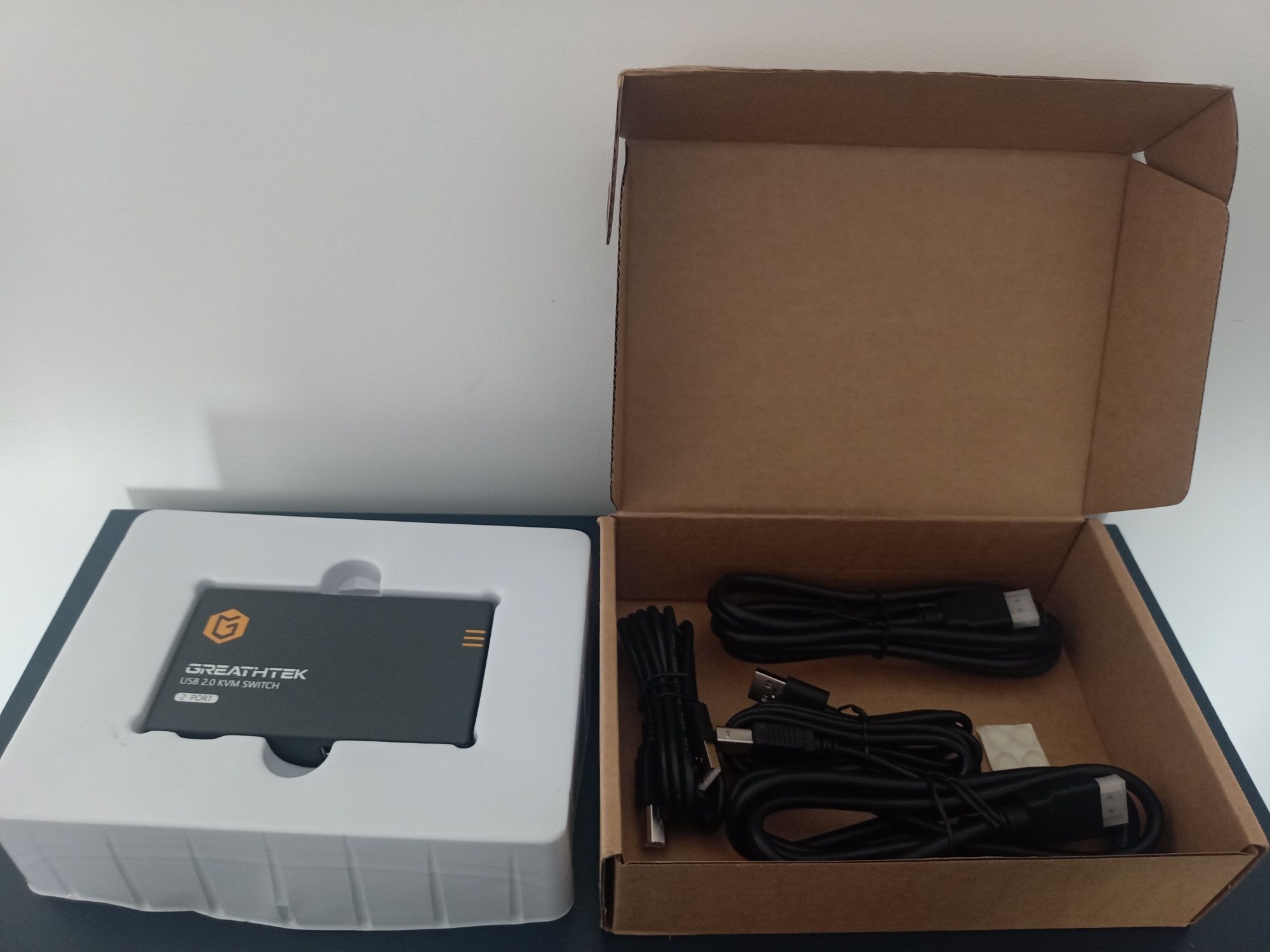 GREATHTEK Przełącznik HDMI KVM 2-portowy, 4K 60 Hz przełączniki switch