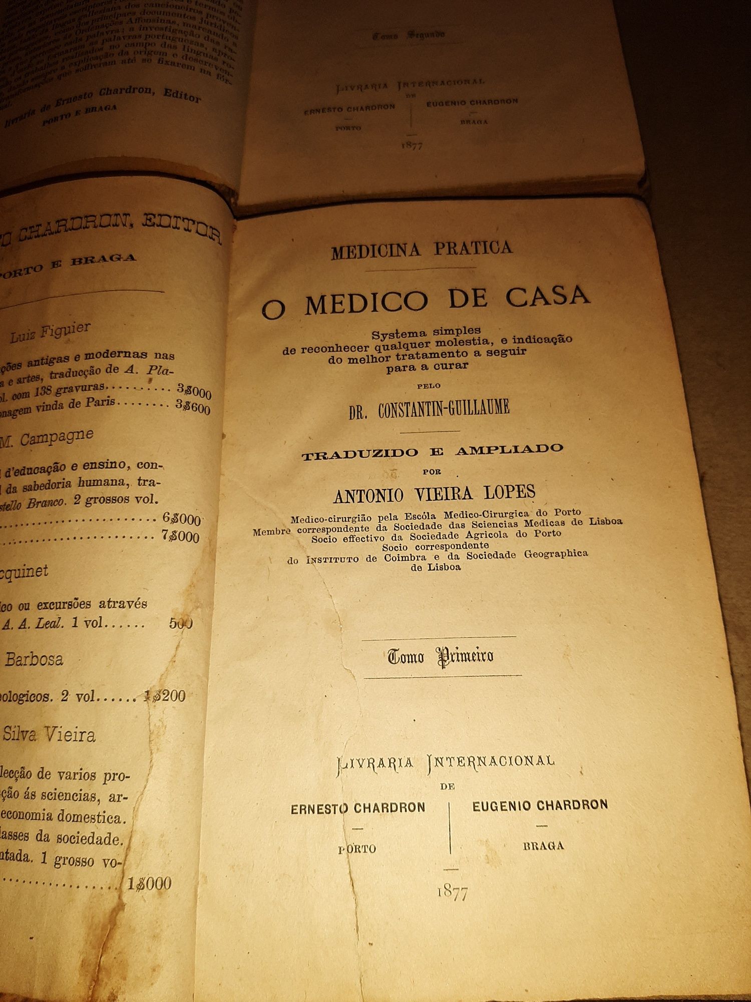 Livros  De Medicina O Medido de Casa Ano 1887