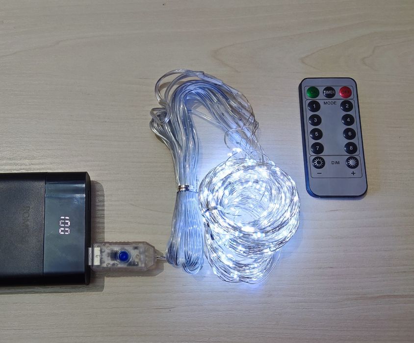 Гирлянда USB штора роса паутина 3х3М 300 Led с пультом