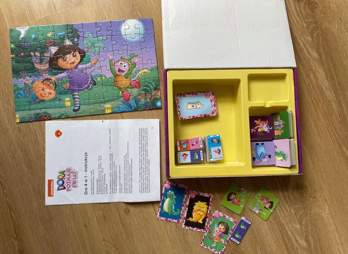 Gra Puzzle Domino Dora 4w1 Alexander Clementoni