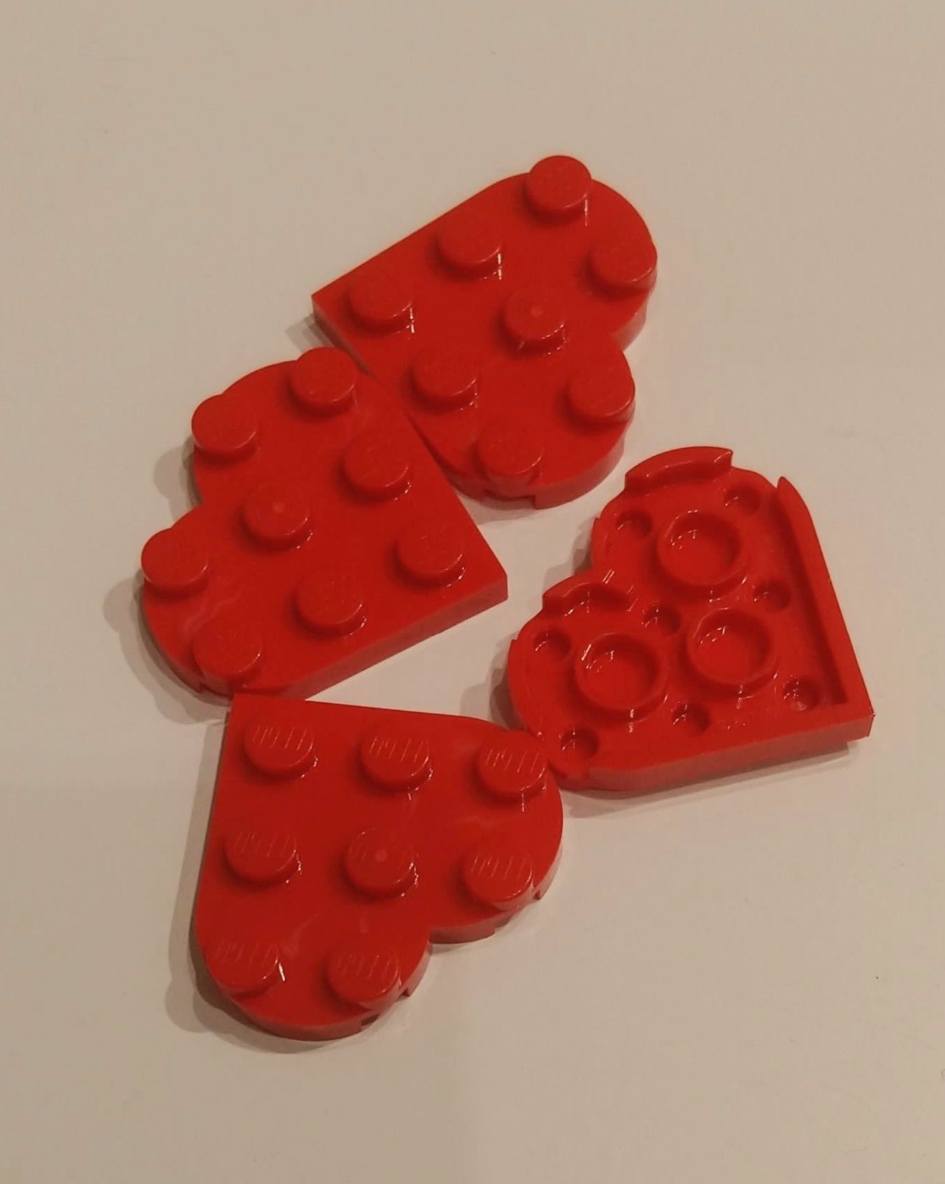 Lego 39613 Płytka 3x3 Serce Czerwona 1 szt. Nowa