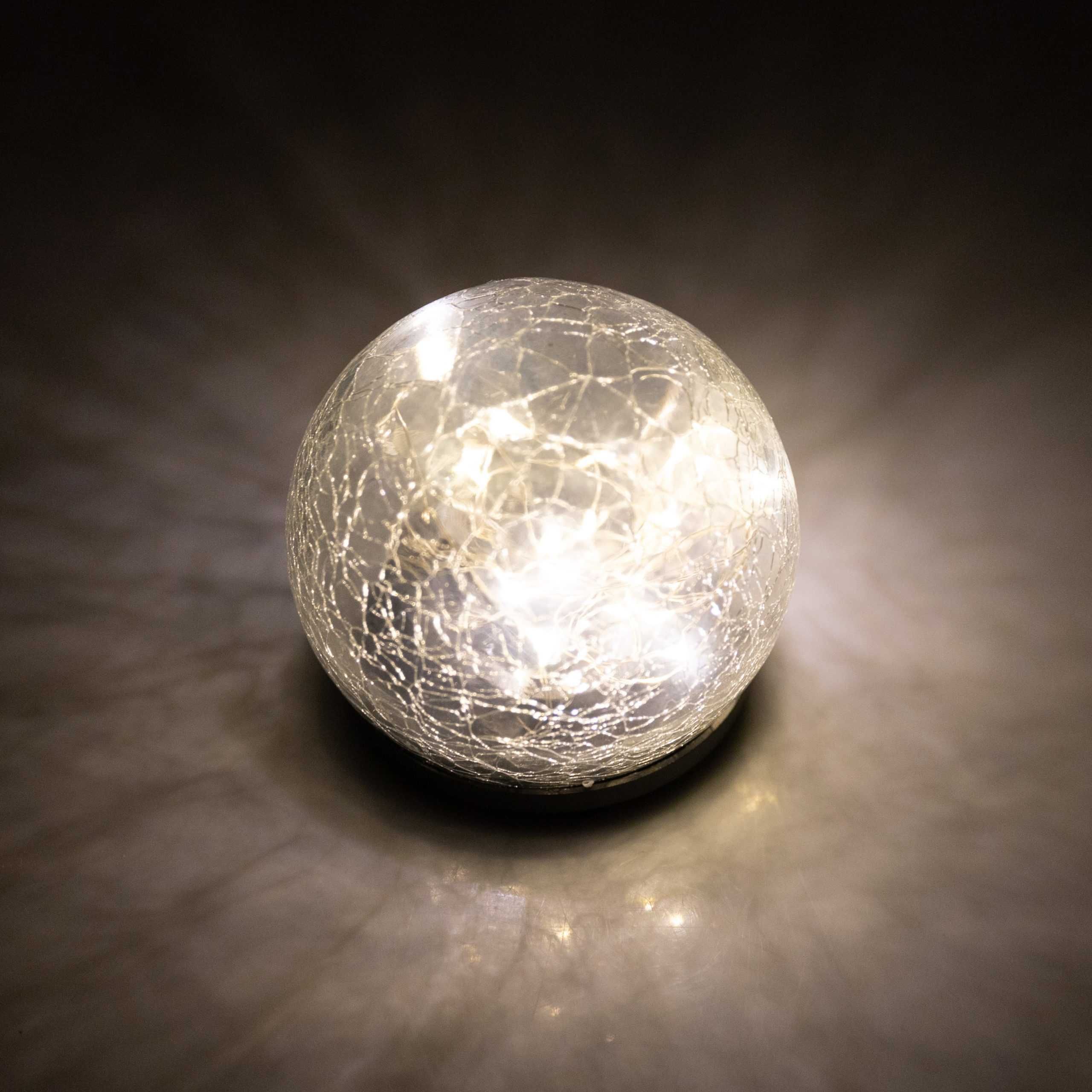 Lampa kula do ogrodu solarna led