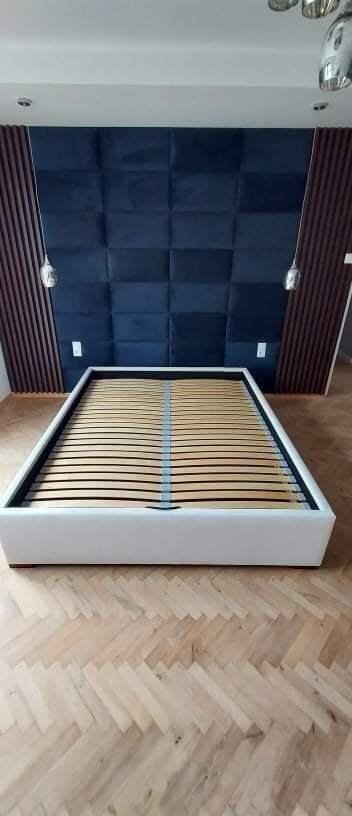 Łóżko bez zagłowia box tapicerowany pod panele podstawa łóżka ramy