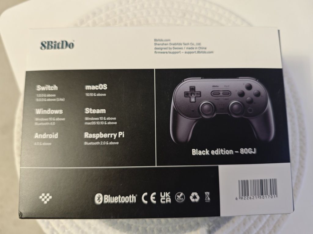 Джойстик 8BitDo 2 pro bluetooth Black Edition