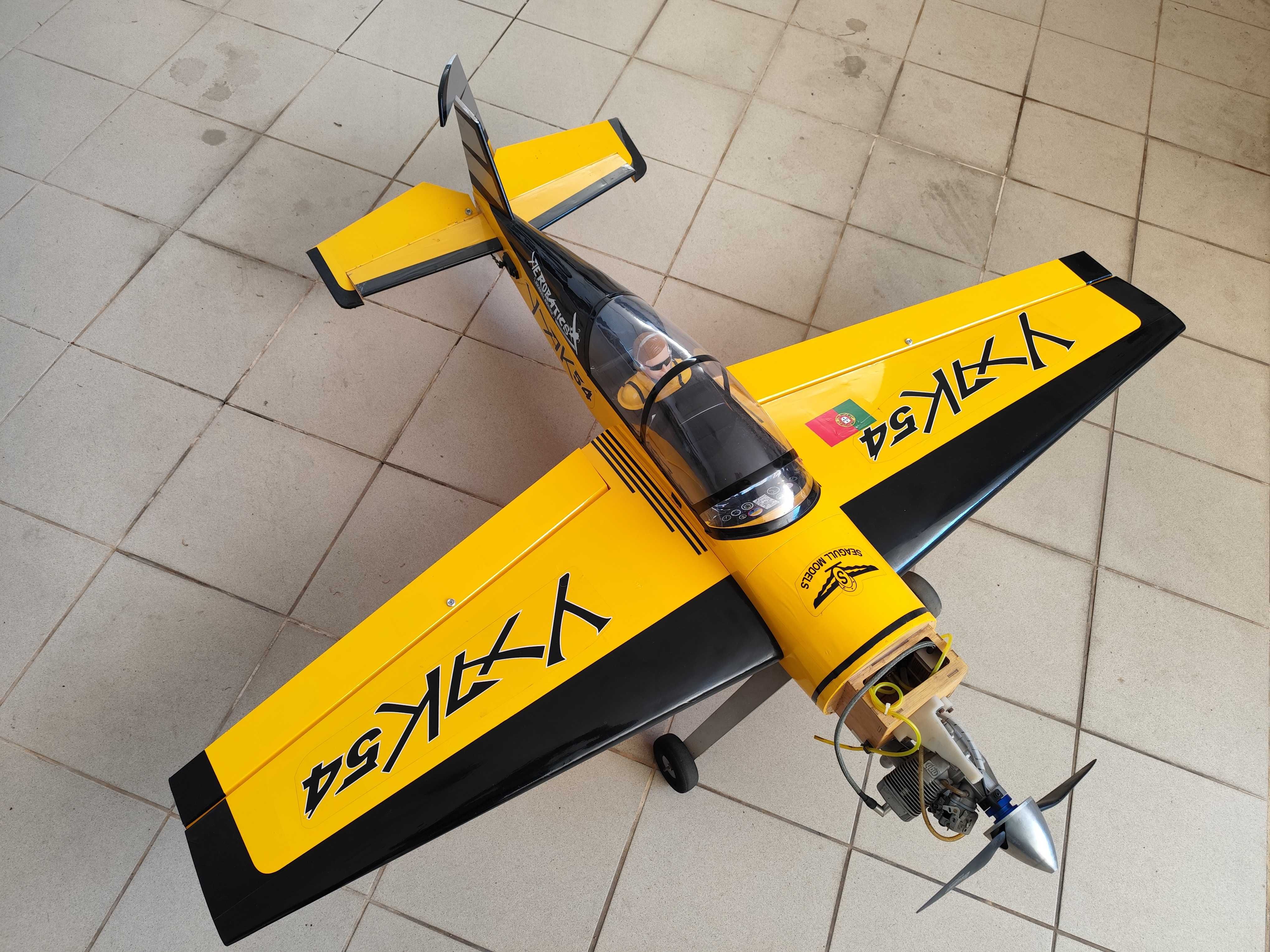 Avião RC YAK 54 Seagull