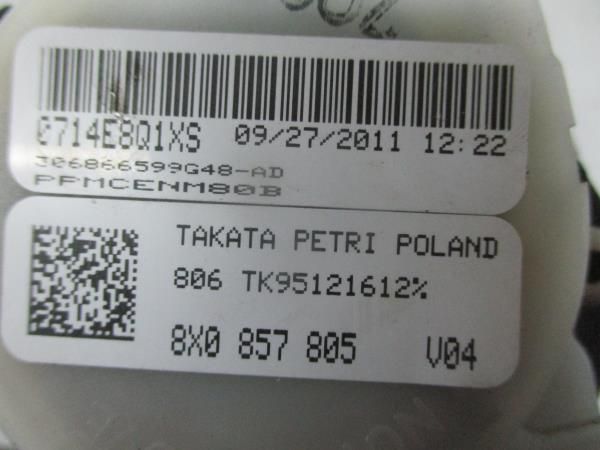 Cinto trás direito AUDI A1 (8X1, 8XK)