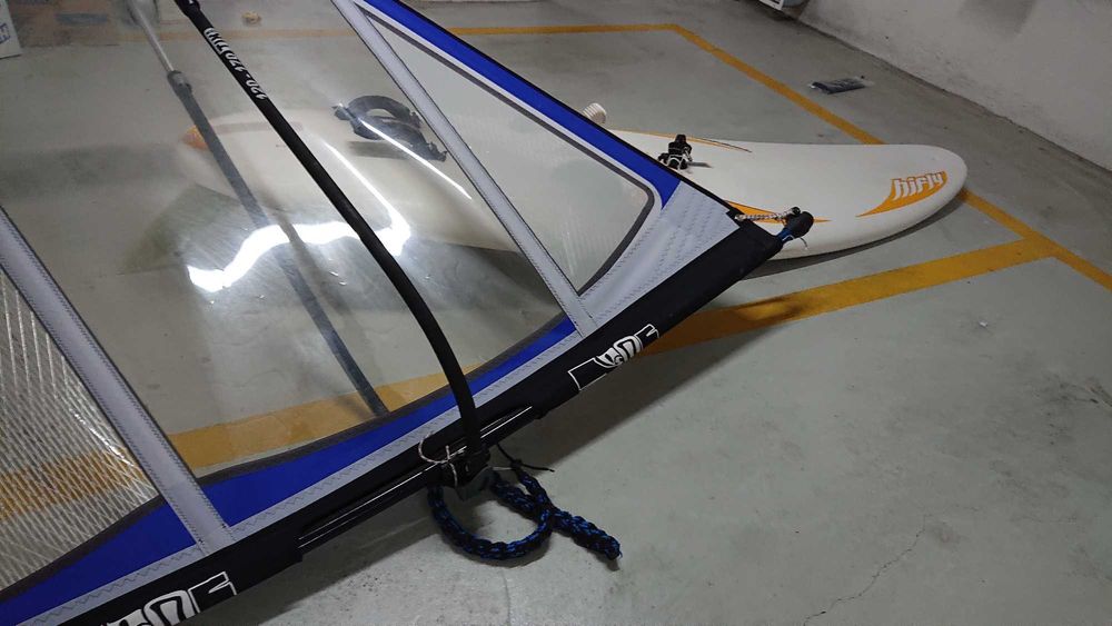 Deska windsurfing + żagiel + Bom+ wiosło  !