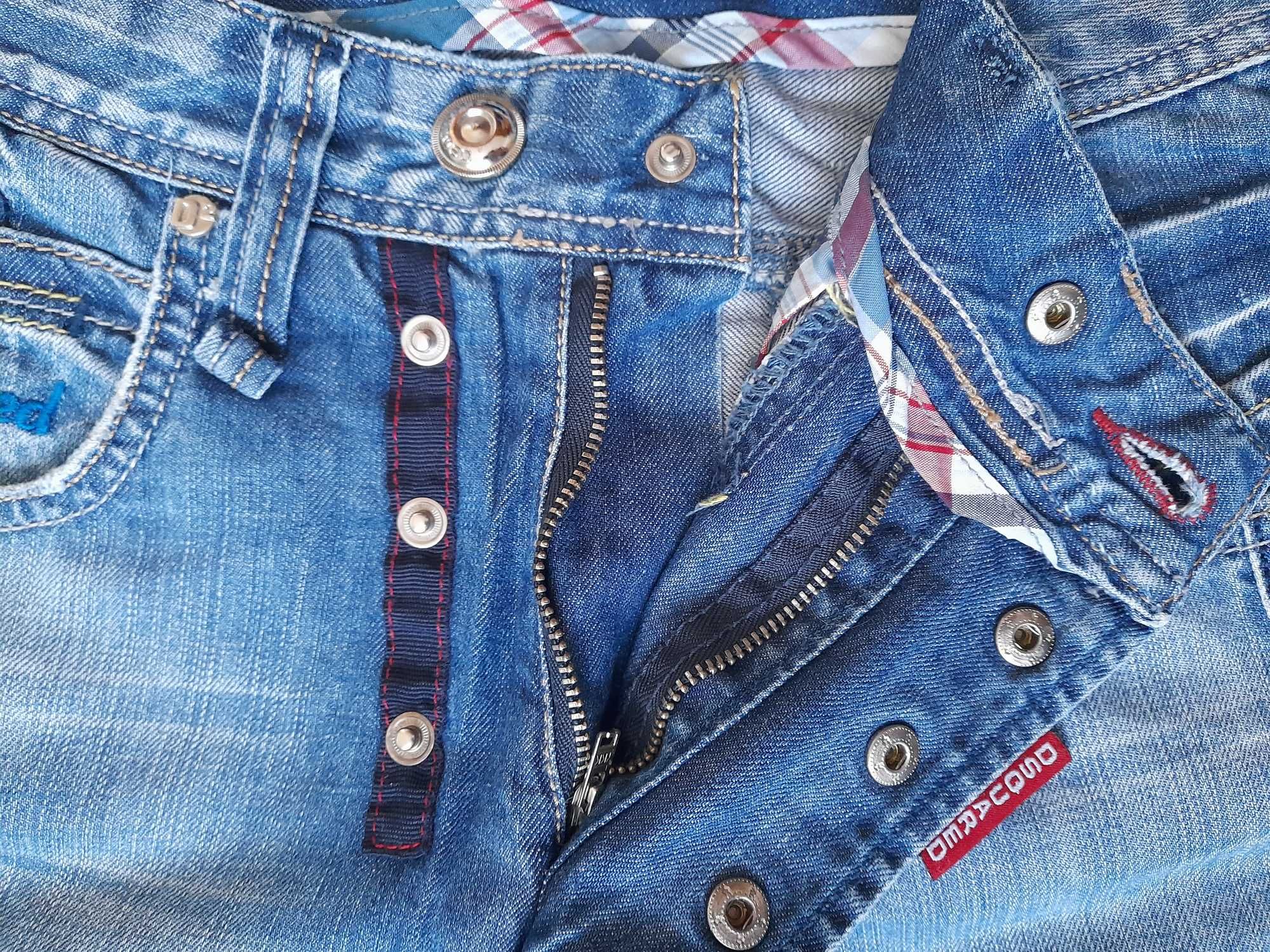 DSQUARED2 D2 włoskie markowe męskie SPODNIE jeansy Italy pas 84-86cm