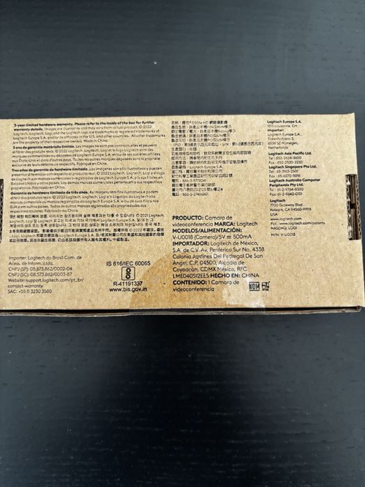 Vendo webcam logitech c505e nova em caixa
