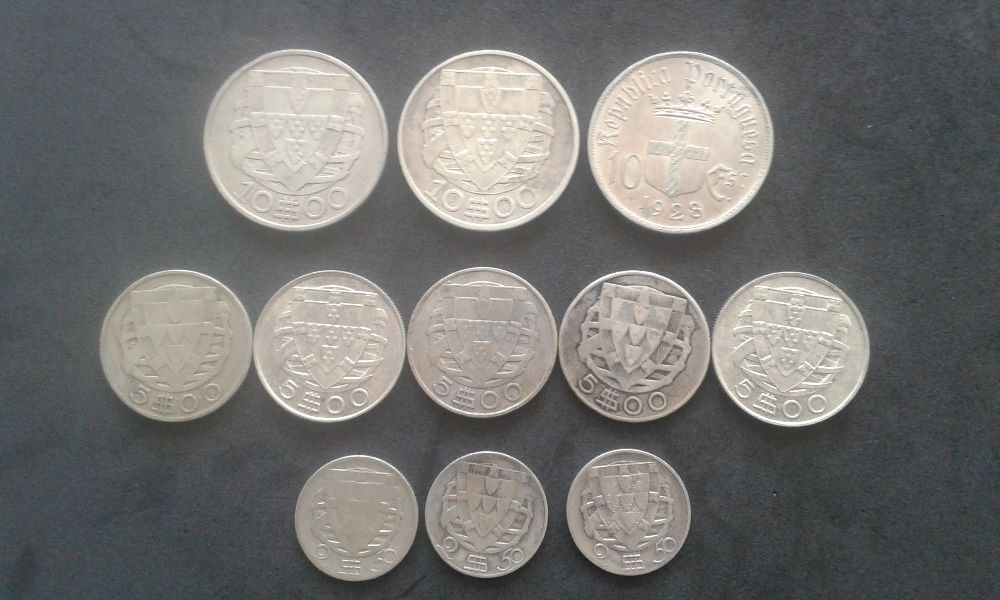 Moedas Monarquia e República