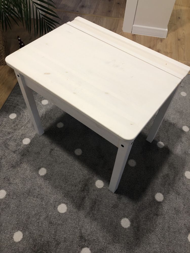 Biurko dla dziecka SUNDVIK ikea biały 60x45 cm i krzesełko Kritter