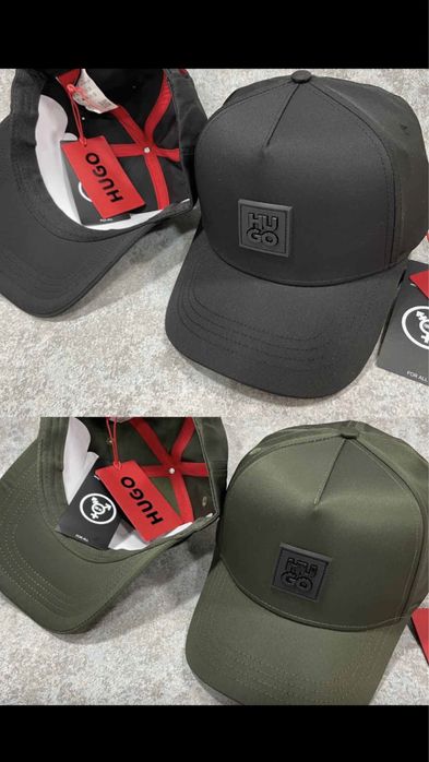 Кепка HUGO чоловіча колір чорний Осінь-Зима