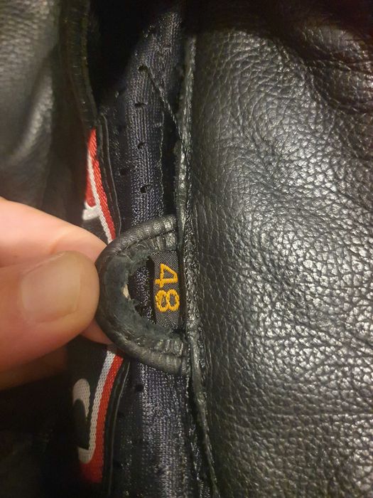 Casaco Motard em pele IXS tamanho 48 - S/M