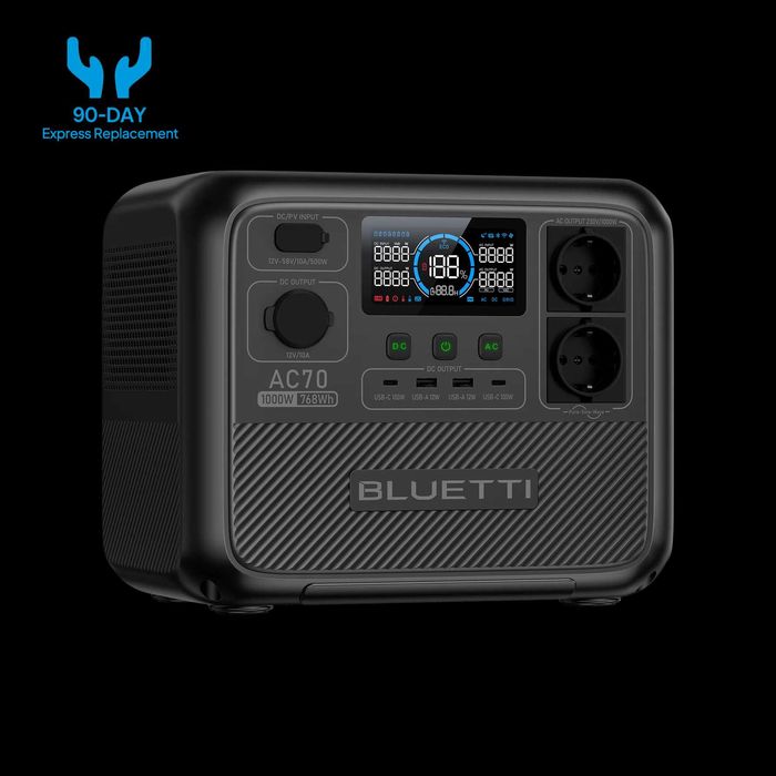Зарядна станція Bluetti AC70 / 1000 Вт / 768 Вт⋅год / LiFePO4 UA