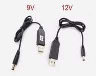 Кабель USB 5V с преобразователем DC 9V  и 12В для роутера