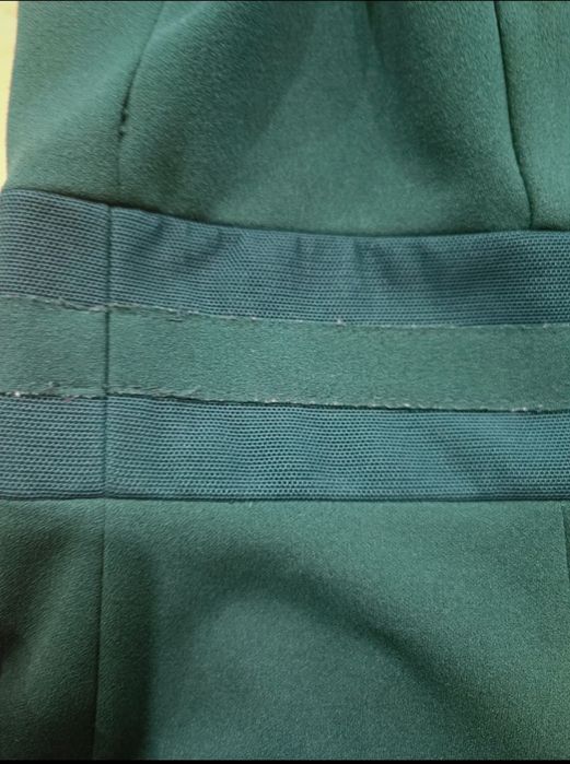 Sukienka krótka butelkowa zieleń