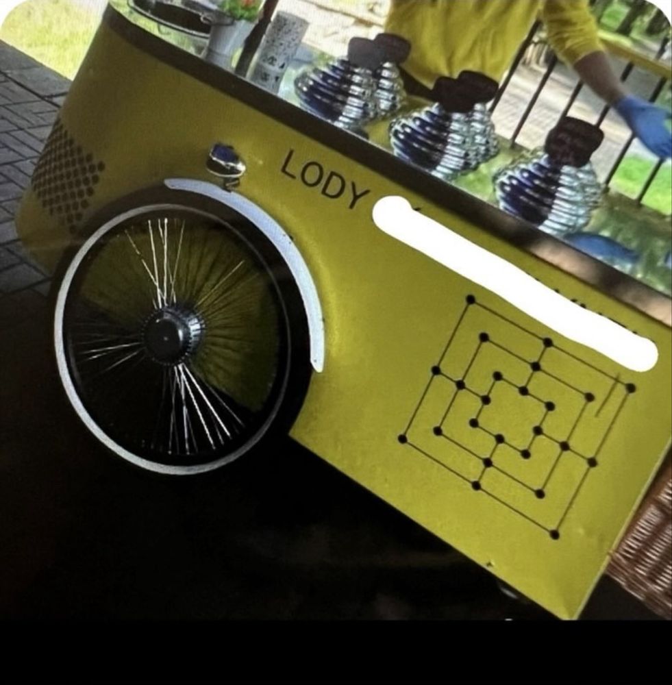 Wózek na lody, riksza, wózek lodowy chłodzony glikolem