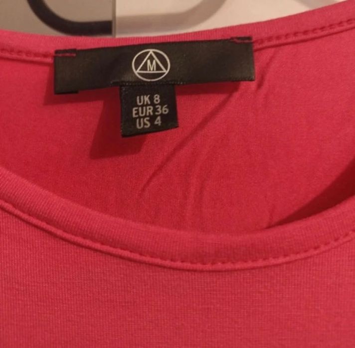 Body różowe długi rękaw missguided rozmiar 34/36