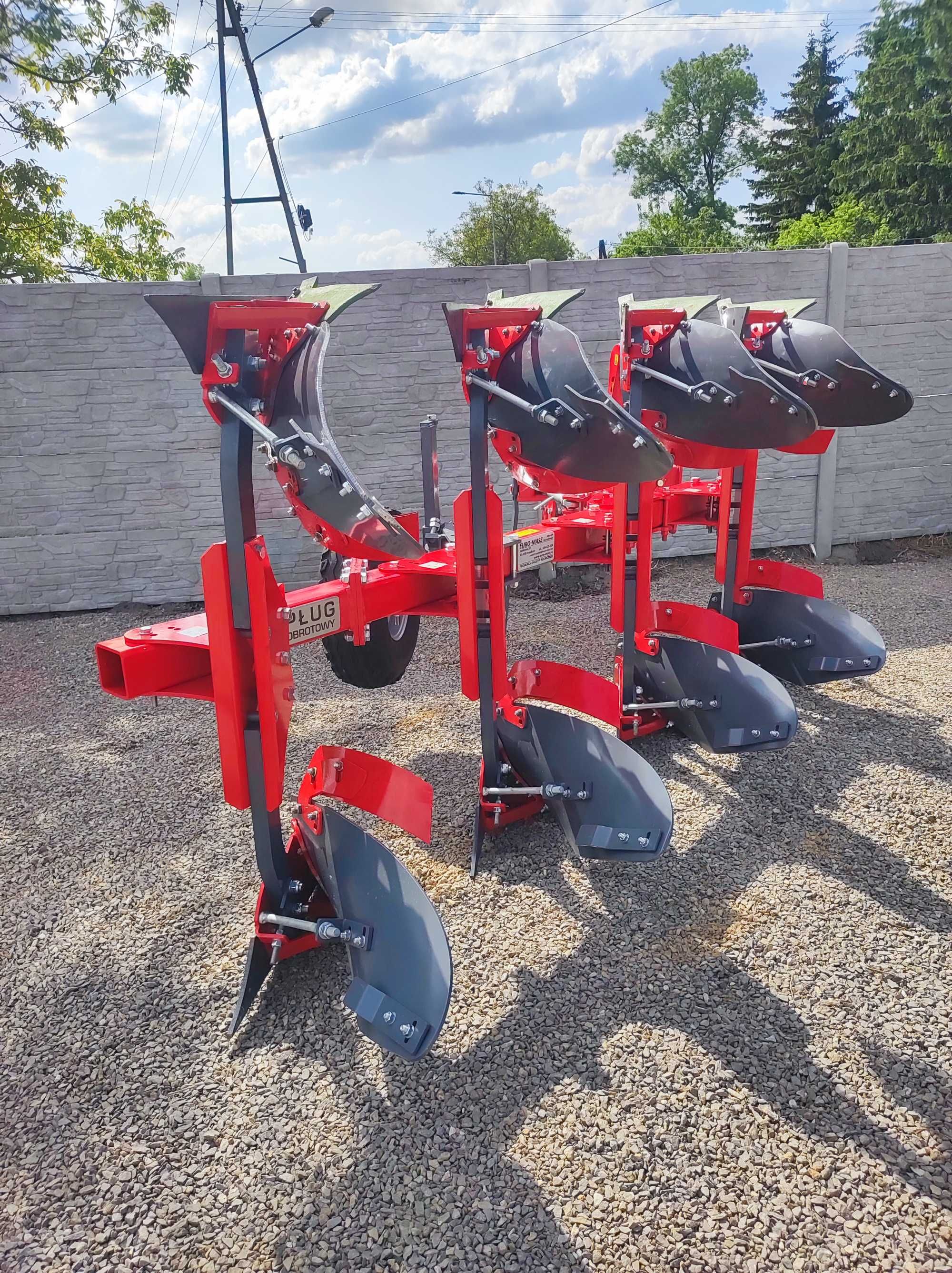 PŁUG OBROTOWY/ jednobelkowy EURO-MASZ odkładnie kvernalend 18" kołek