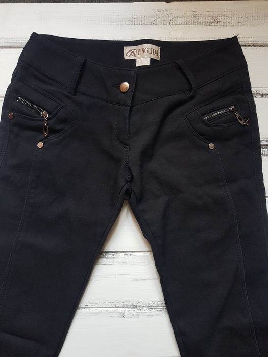 Женские брюки черные утепленные