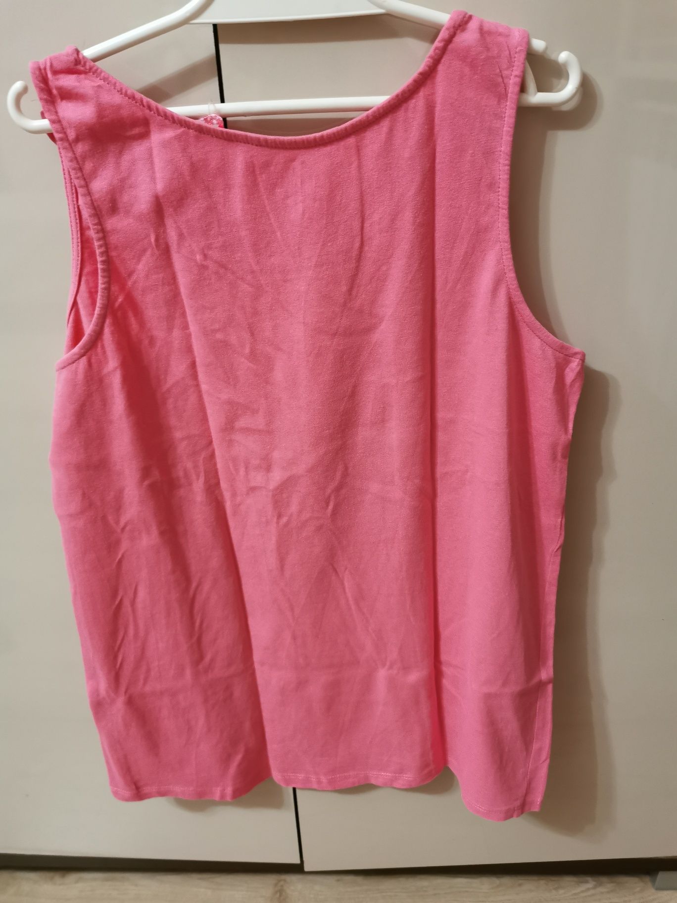 Bluzka koszulka naramki letnia dziewczynka Cool Club 164 różowa