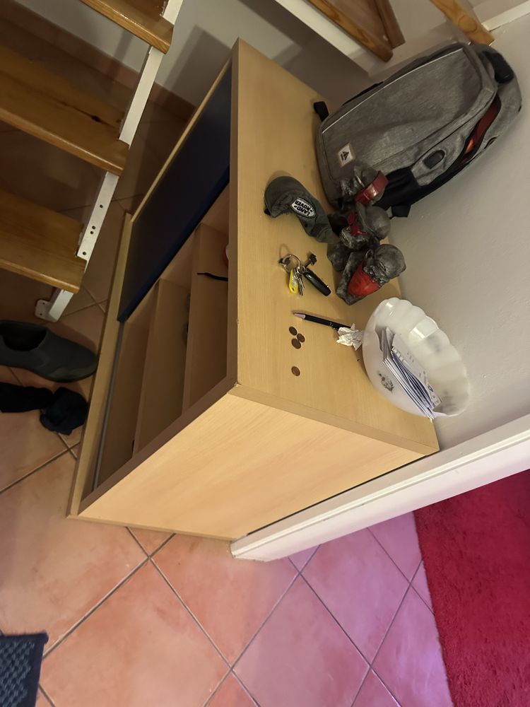 Sapateira com porta deslizante