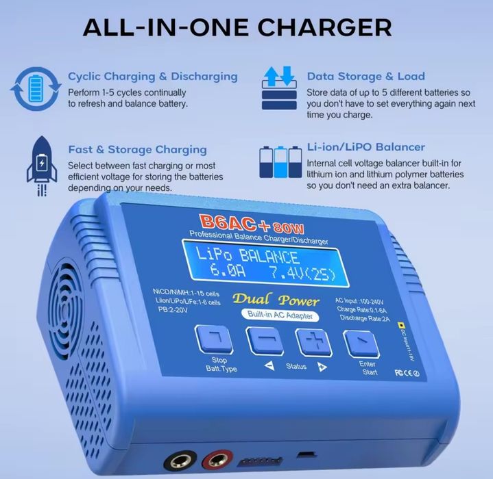 Carregador IMAX B6 • Baterias RC Lipos