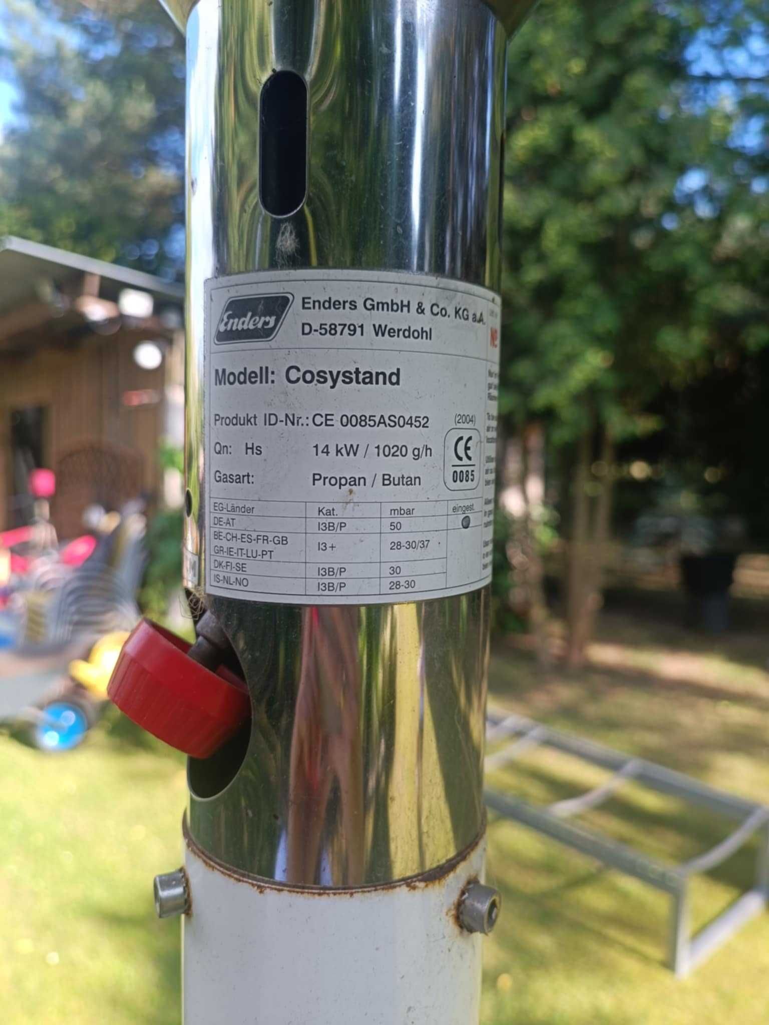 Parasol grzewczy gazowy ogrodowy Enders Cosystand zewnętrzny 14kW