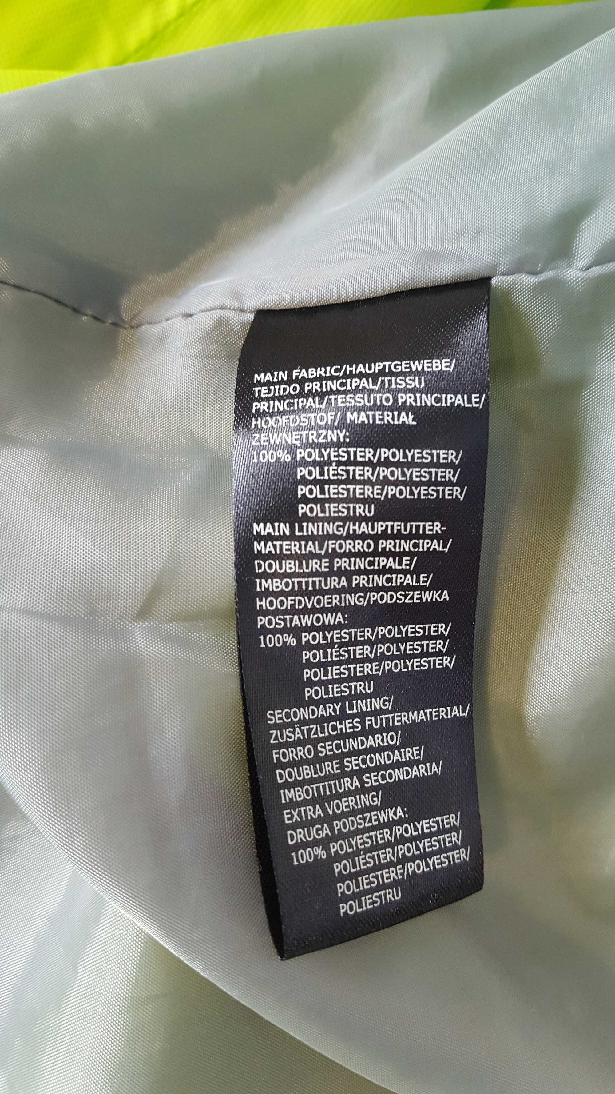 jasnozielona kurtka  z kapturem - 4XL- DUŻA Nowa