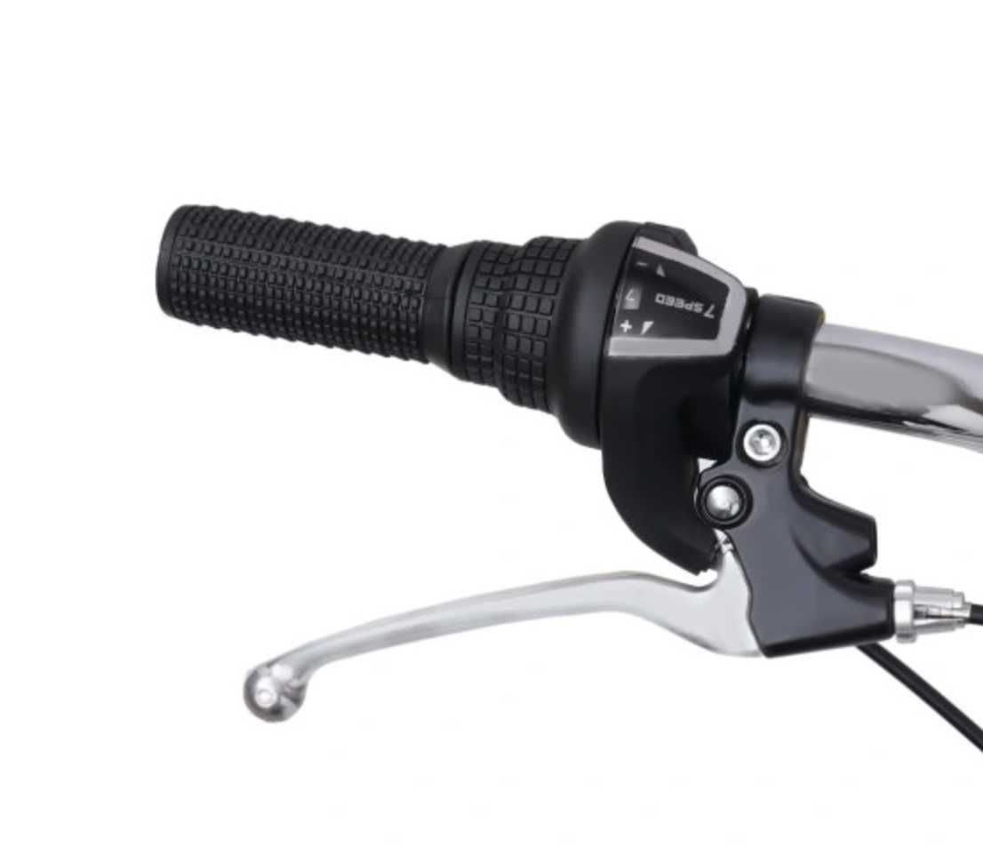 Stabilny trójkołowy rower 24" dla dorosłych – składany, czarny