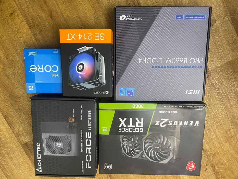 Игровой системный блок i5-12400F, 32 Gb ОЗУ, 1 Tb nvme, RTX 3060 8Gb