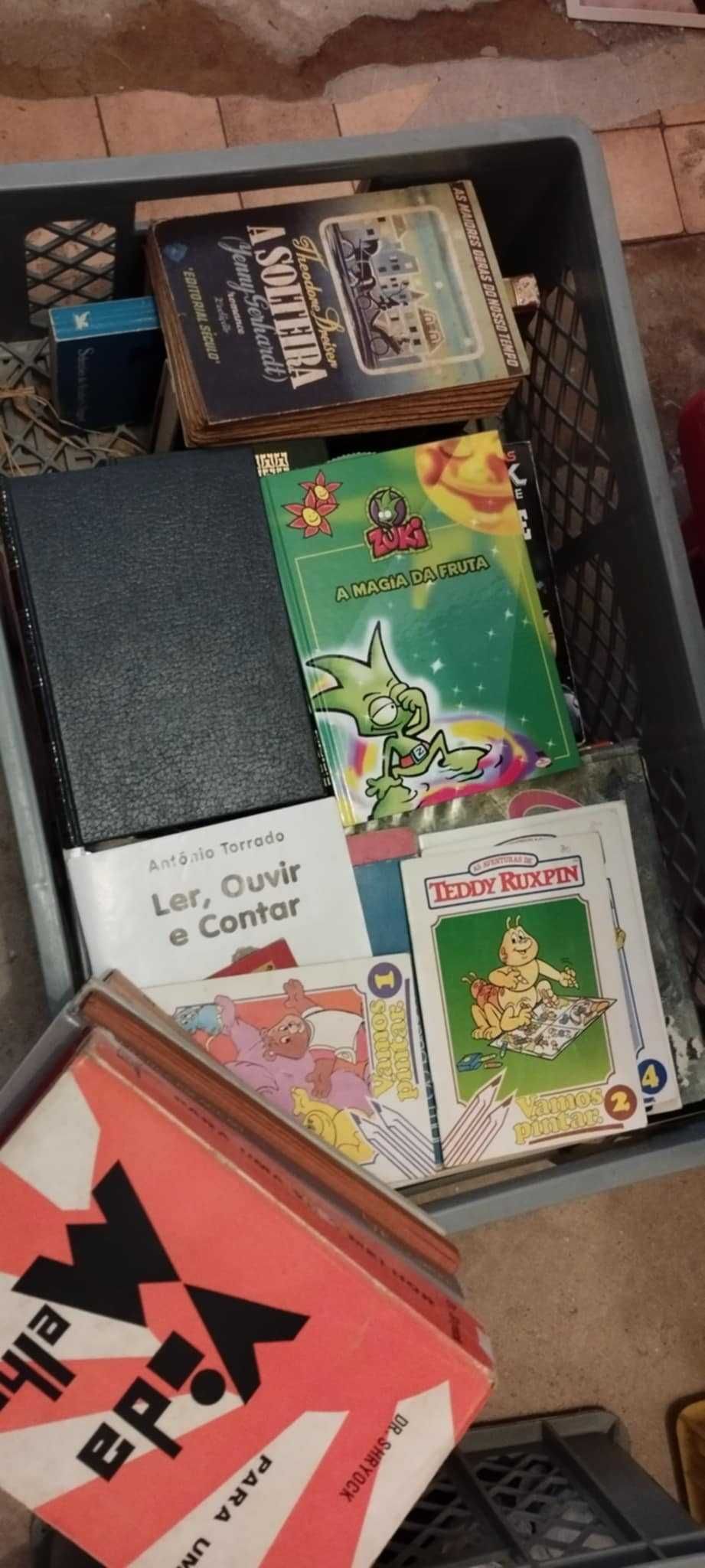 Livros variados, antigos , infantis , jovens , banda desenhada , etc