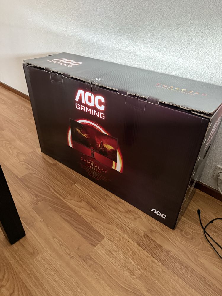 Monitor ultrawide AOC 34” 180hz selado